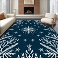 thumbnail image 1 of ODIKA 3'x5' Machine Washable Non-Slip Area Rug, Nordic Holiday Base Cover With Magical High Traffic Rug with Pad, Blue, 740849, 1 of 8