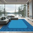 thumbnail image 1 of ODIKA 3'x5' Machine Washable Non-Slip Area Rug, Oriental Blue High Traffic Rug, Blue, 1050061, 1 of 7