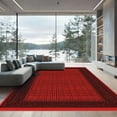 thumbnail image 1 of ODIKA 3'x5' Machine Washable Non-Slip Area Rug, Oriental Red High Traffic Rug, Red, 1051083, 1 of 7