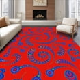 thumbnail image 1 of ODIKA 3'x5' Machine Washable Non-Slip Area Rug, Preschool ABCs Teaching Floor with Engaging Letter Activities High Traffic Rug with Pad, Red, 691786, 1 of 8