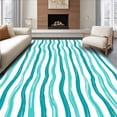 thumbnail image 1 of ODIKA 3'x5' Machine Washable Non-Slip Area Rug, Serene Waterfall Cascade Peaceful Retreat Hideaway High Traffic Rug with Pad, Teal, 567462, 1 of 8