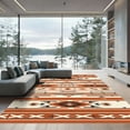 thumbnail image 1 of ODIKA 3'x5' Machine Washable Non-Slip Area Rug, Southwestern Terracotta High Traffic Rug, Orange, 1081749, 1 of 7