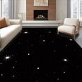 thumbnail image 1 of ODIKA 3'x5' Machine Washable Non-Slip Area Rug, Starry Night Celestial Heavenly Enchanted Magical Wonder High Traffic Rug, Black, 460862, 1 of 7