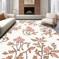 thumbnail image 1 of ODIKA 3'x5' Machine Washable Non-Slip Area Rug, Timeless Botanical Symphony Artisan Crafted High Traffic Rug, Pink, 541684, 1 of 7