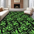thumbnail image 1 of ODIKA 3'x5' Machine Washable Non-Slip Area Rug, Tropical Pathway Accent Luxurious High Traffic Rug, Green, 718732, 1 of 7