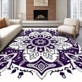 thumbnail image 1 of ODIKA 3'x5' Machine Washable Non-Slip Area Rug, Tunnel Cave Pet Hideaway with Way Ports Detachable Cushion High Traffic Rug, Purple, 679342, 1 of 7
