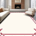 thumbnail image 1 of ODIKA 3'x5' Machine Washable Non-Slip Area Rug, Vintage Damask Scrollwork Ornamental Interior Accent High Traffic Rug, Red, 568148, 1 of 7