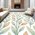 thumbnail image 1 of ODIKA 3'x5' Machine Washable Non-Slip Area Rug, Vintage Nautical Shell and Seagrass with Classic Charm High Traffic Rug with Pad, Ivory, 729612, 1 of 8