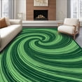 thumbnail image 1 of ODIKA 3'x5' Machine Washable Non-Slip Area Rug, Windstorm Greeting Visitor Reception High Traffic Rug, Green, 670182, 1 of 7