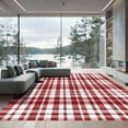 thumbnail image 1 of ODIKA 3'x5' Machine Washable Non-Slip Area Rug, and Country High Traffic Rug with Pad, Red, 891253, 1 of 8