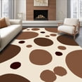 thumbnail image 1 of ODIKA 4' x 6' Machine Washable Non-Slip Area Rug, Abstract Blobs High Traffic Rug, Beige, 307558, 1 of 7