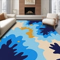 thumbnail image 1 of ODIKA 4' x 6' Machine Washable Non-Slip Area Rug, Abstract Cloud High Traffic Rug, Beige, 344817, 1 of 7