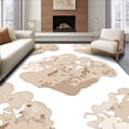 thumbnail image 1 of ODIKA 4' x 6' Machine Washable Non-Slip Area Rug, Abstract Cloud High Traffic Rug, Beige, 575962, 1 of 7