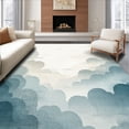thumbnail image 1 of ODIKA 4'x6' Machine Washable Non-Slip Area Rug, Cloudscape Dreamscape for Serene Spaces High Traffic Rug, Gray, 130117, 1 of 7