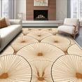 thumbnail image 1 of ODIKA 4'x6' Machine Washable Non-Slip Area Rug, Art Inspired Decorative High Traffic Rug, Beige, 363723, 1 of 7