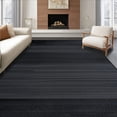 thumbnail image 1 of ODIKA 4'x6' Machine Washable Non-Slip Area Rug, Performance Entryway Profile Commercial Grade Door High Traffic Rug, Black, 104630, 1 of 7