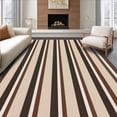thumbnail image 1 of ODIKA 4' x 6' Machine Washable Non-Slip Area Rug, Contemporary Stripe High Traffic Rug, Brown, 328337, 1 of 7