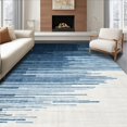 thumbnail image 1 of ODIKA 4' x 6' Machine Washable Non-Slip Area Rug, Contemporary Stripe High Traffic Rug, Navy, 242268, 1 of 7