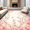 thumbnail image 1 of ODIKA 4' x 6' Machine Washable Non-Slip Area Rug, Floral Flower High Traffic Rug, Pink, 110442, 1 of 7