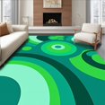 thumbnail image 1 of ODIKA 4' x 6' Machine Washable Non-Slip Area Rug, Geometric Circle High Traffic Rug, Green, 457615, 1 of 7