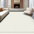 thumbnail image 1 of ODIKA 4'x6' Machine Washable Non-Slip Area Rug, Scandinavian Inspired with Repeating Minimalist Dot in Cream High Traffic Rug, Beige, 51569, 1 of 7