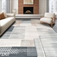 thumbnail image 1 of ODIKA 4'x6' Machine Washable Non-Slip Area Rug, Abstract Patterned Floor High Traffic Rug, Gray, 127375, 1 of 7