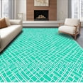 thumbnail image 1 of ODIKA 4' x 6' Machine Washable Non-Slip Area Rug, Geometric diamond High Traffic Rug, Green, 582700, 1 of 7