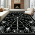 thumbnail image 1 of ODIKA 4'x6' Machine Washable Non-Slip Area Rug, Halloween Gothic Aesthetic High Traffic Rug, Black, 10479, 1 of 7
