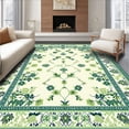 thumbnail image 1 of ODIKA 4' x 6' Machine Washable Non-Slip Area Rug, Middle Eastern Leaf High Traffic Rug, Ivory, 63497, 1 of 7