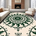 thumbnail image 1 of ODIKA 4' x 6' Machine Washable Non-Slip Area Rug, Middle Eastern Medallion High Traffic Rug, Ivory, 340616, 1 of 7