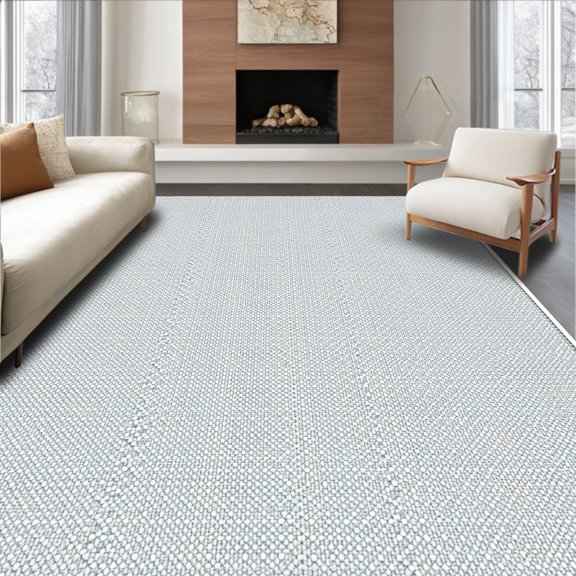 ODIKA 4' x 6' Machine Washable Non-Slip Area Rug, Minimalist Dot High Traffic Rug, Gray, 114527