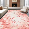 thumbnail image 1 of ODIKA 4'x6' Machine Washable Non-Slip Area Rug, Coral Bloom Foam Gentle Pink Bath High Traffic Rug, Rose, 121532, 1 of 7