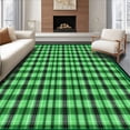 thumbnail image 1 of ODIKA 4'x6' Machine Washable Non-Slip Area Rug, Vibrant Seasonal Aesthetic High Traffic Rug, Green, 32875, 1 of 7