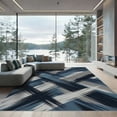 thumbnail image 1 of ODIKA 4' x 6' Machine Washable Non-Slip Area Rug, abstract geometric High Traffic Rug, Blue, 938282, 1 of 7
