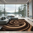 thumbnail image 1 of ODIKA 4' x 6' Machine Washable Non-Slip Area Rug, abstract print High Traffic Rug, Brown, 1017664, 1 of 7
