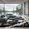 thumbnail image 1 of ODIKA 4' x 6' Machine Washable Non-Slip Area Rug, abstract print High Traffic Rug, Gray, 933363, 1 of 7