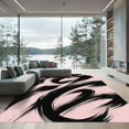 thumbnail image 1 of ODIKA 4' x 6' Machine Washable Non-Slip Area Rug, abstract print High Traffic Rug, Pink, 1149515, 1 of 7