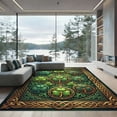 thumbnail image 1 of ODIKA 4' x 6' Machine Washable Non-Slip Area Rug, antique floral High Traffic Rug, Green, 1302547, 1 of 7
