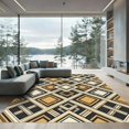 thumbnail image 1 of ODIKA 4' x 6' Machine Washable Non-Slip Area Rug, geometric geometric High Traffic Rug, Gold, 966185, 1 of 7