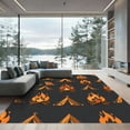 thumbnail image 1 of ODIKA 4' x 6' Machine Washable Non-Slip Area Rug, graphic print High Traffic Rug, Black, 1137526, 1 of 7