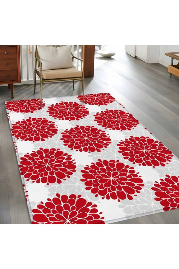 Rectangle Area Rug 4x6ft,Grassland Sunset Elk Lovers Washable Carpet Non-Slip Runner Accent Rugs Indoor Floor Mat for Bedroom Living Room Decor,Tree Silhouette
