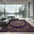 thumbnail image 1 of ODIKA 4' x 6' Machine Washable Non-Slip Area Rug, oriental floral High Traffic Rug, Purple, 1133616, 1 of 7