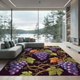 thumbnail image 1 of ODIKA 4' x 6' Machine Washable Non-Slip Area Rug, traditional floral High Traffic Rug, Purple, 1136390, 1 of 7