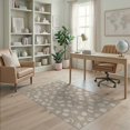 thumbnail image 1 of ODIKA 4'x6' Beige Abstract Natural Tufted Washable Area Rug Modern Motif With Subtle Geometric Non-Slip, Chair-Friendly, Flatwoven for Home Office, Under Desk, 1 of 7