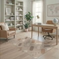 thumbnail image 1 of ODIKA 4'x6' Beige Brown Abstract Geometric Capsule Washable Area Rug Contemporary Scattered Oval Shapes with Pet Friendly, Non-Shedding for Bedroom, Reading Nook, 1 of 7
