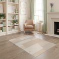thumbnail image 1 of ODIKA 4'x6' Beige Plaster Geometric Modern Artistry Washable Area Rug Abstract Shapes with Contemporary Flair Pet Friendly, Non-Shedding for Bedroom, Reading Nook, 1 of 7