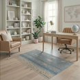 thumbnail image 1 of ODIKA 4'x6' Blue Gray Ocean Contemporary Abstract Washable Area Rug Modern Scattered Shapes Artistic Design Pattern for Dorm Room, Small Living Stain Resistant Low Profile, Easy Care, 1 of 7