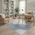 thumbnail image 1 of ODIKA 4'x6' Blue White Soft Minimalist Lines Washable Area Rug Modern Abstract Design with Curved Patterns for Dorm Room, Small Living Stain Resistant Low Profile, Easy Care, 1 of 7