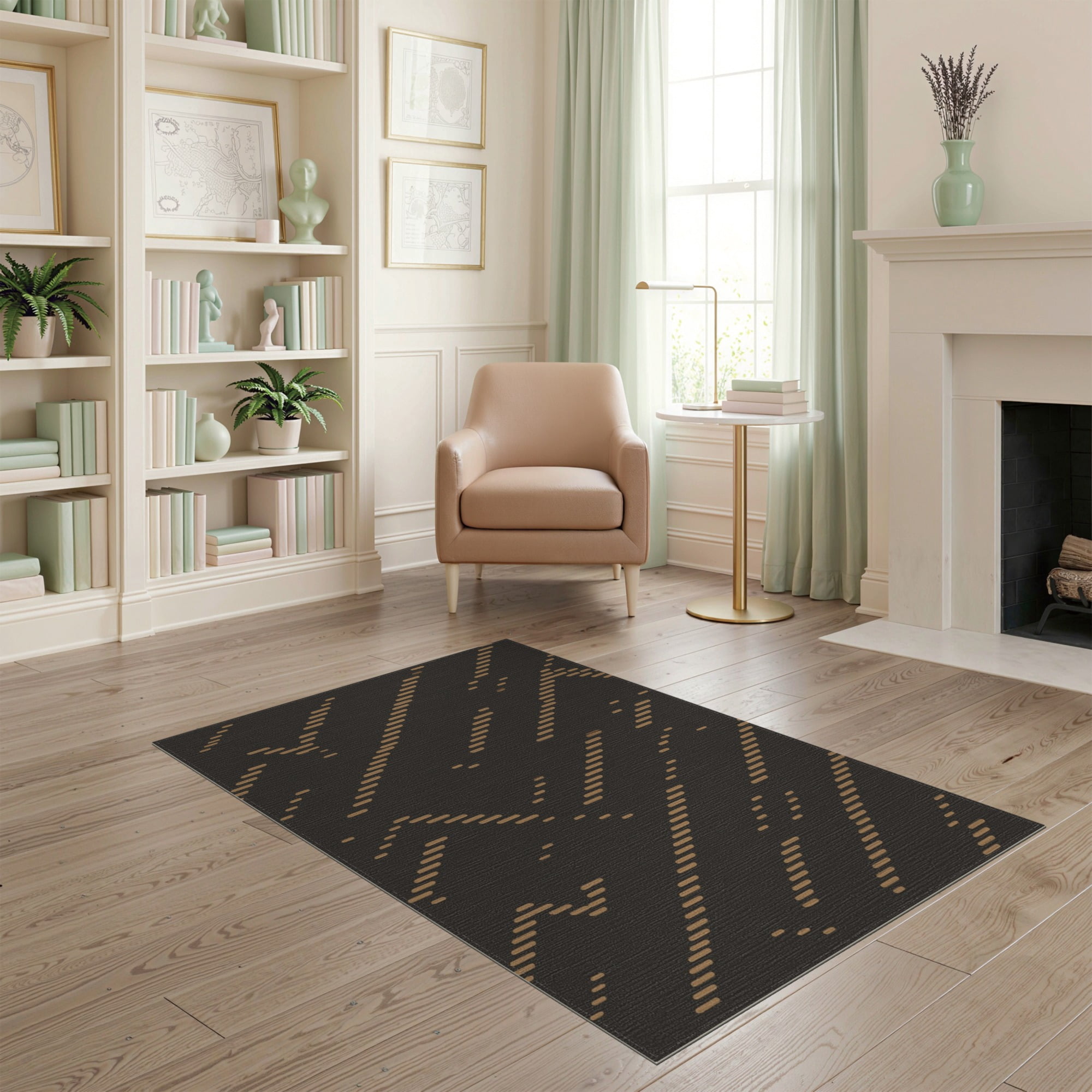 odika-4-x6-brown-green-modern-bohemian-stripes-washable-area-rug