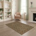 thumbnail image 1 of ODIKA 4'x6' Brown Multicolor Mosaic Design Washable Area Rug Playful Geometric Pattern with Vibrant Accents for Home Office, Under Desk, Non-Slip Chair-Friendly, Flatwoven, 1 of 7